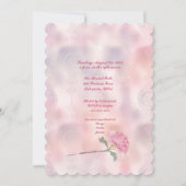 Invitation Fête des mariées carnation rose (Dos)