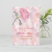 Invitation Fête des mariées carnation rose (Debout devant)