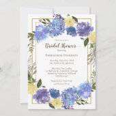 Invitation Fête des mariées Carolina Classic Bleu Floral (Devant)