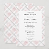 Invitation Fête des mariées Carré de Parties scintillant d'ar (Devant / Derrière)