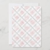 Invitation Fête des mariées Carré de Parties scintillant d'ar (Dos)