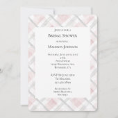 Invitation Fête des mariées Carré de Parties scintillant d'ar (Devant)