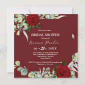 Invitation Fête des mariées Carré de verdure bourguignonne (Devant)