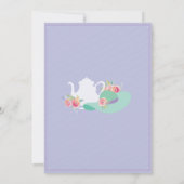 Invitation Fête des mariées Casquette Bachelorette Tea Party  (Dos)