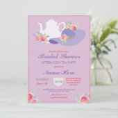 Invitation Fête des mariées Casquette Bachelorette Tea Party (Debout devant)