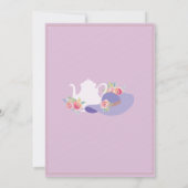 Invitation Fête des mariées Casquette Bachelorette Tea Party (Dos)