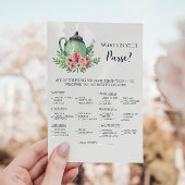 Invitation Fête des mariées Ce qui est dans votre jeu de bour