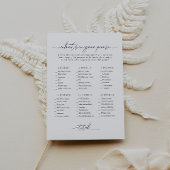 Invitation Fête des mariées Ce qu'il y a dans votre sac