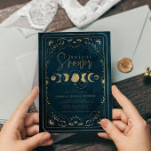 Invitation Fête des mariées céleste du Tarot du Soleil et de 