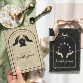 Invitation Fête des mariées céleste mystique du Tarot zodiaqu