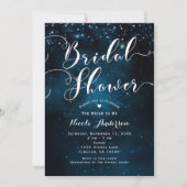 Invitation FÊTE DES MARIÉES Celestial Starry Blue Ciels Maria (Devant)