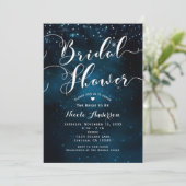 Invitation FÊTE DES MARIÉES Celestial Starry Blue Ciels Maria (Debout devant)