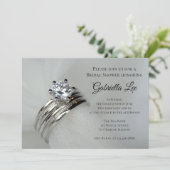 Invitation Fête des mariées Cercles mariage (Debout devant)