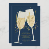 Invitation Fête des mariées Champagne (Devant / Derrière)