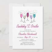 Invitation Fête des mariées Champagne de Bride Bubbly (Devant)