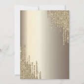 Invitation Fête des mariées Champagne en verre de Moet (Dos)