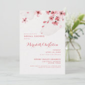 Invitation Fête des mariées Cherry Blossom (Debout devant)