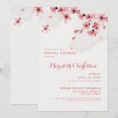 Invitation Fête des mariées Cherry Blossom (Devant / Derrière)