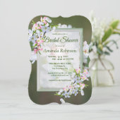 Invitation Fête des mariées Cherry Blossom (Debout devant)