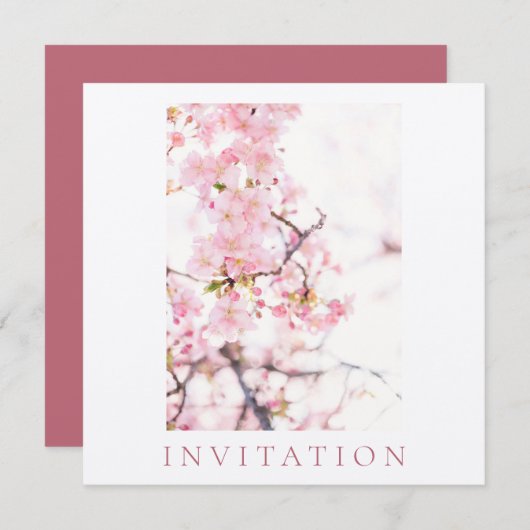 INVITATION : FÊTE DES MARIÉES : CHERRY BLOSSOM BRA (Devant / Derrière)