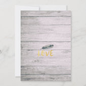 Invitation Fête des mariées Chic Aquarelle Boho Plumes floral (Dos)