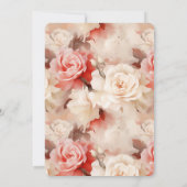 Invitation Fête des mariées Chic Blush Rose Cupcake (Dos)