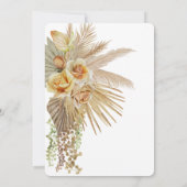 Invitation Fête des mariées Chic Boho (Dos)