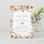 Invitation Fête des mariées Chic Boho (Debout devant)