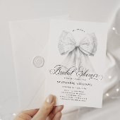 Invitation Fête des mariées Chic Bow