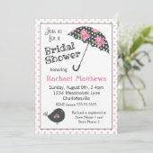 Invitation Fête des mariées chic Shabby (Debout devant)