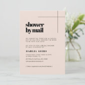 Invitation Fête des mariées chic simple par courrier (Debout devant)