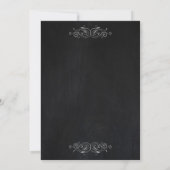 Invitation Fête des mariées Chic Vintage Look Chalkboard (Dos)