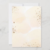 Invitation Fête des mariées chute de parties scintillant doré (Dos)