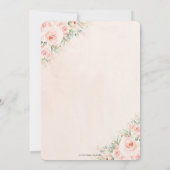 Invitation Fête des mariées circulaire flush or Fiançailles (Dos)