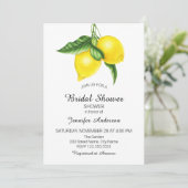 Invitation Fête des mariées citron (Debout devant)