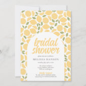 Invitation Fête des mariées citron (Devant)