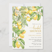 Invitation Fête des mariées citron (Devant)