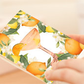 Invitation Fête des mariées Citron Orange Citrus Cocktail