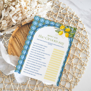 Invitation Fête des mariées citron Qu'est-ce que Groom dit Ca