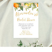 Invitation Fête des mariées Citrons Oranges Citrus Floral