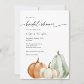 Invitation Fête des mariées citrouille (Devant)