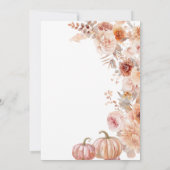 Invitation Fête des mariées Citrouille de fleurs ivoire de au (Dos)