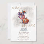 Invitation Fête des mariées Citrouille Halloween Drink (Devant)