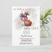 Invitation Fête des mariées Citrouille Halloween Drink (Debout devant)