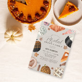 Invitation Fête des mariées Citrouille unique à la peinture a