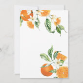 Invitation Fête des mariées Citrus (Dos)
