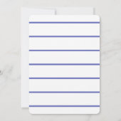 Invitation Fête des mariées Citrus Bleu Et Orange (Dos)