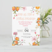 Invitation Fête des mariées Citrus Brunch (Debout devant)