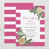 Invitation Fête des mariées Citrus Citrus Citrus rose clair (Devant / Derrière)