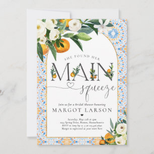 Invitation Fête des mariées Citrus Elle A Trouvé Son Squeeze 